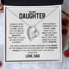 Daughter Proudest Moment, Forever Love Necklace, Gift For Daughter From Dad