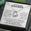 To My Beautiful Soulmate - Missing Piece - Forever Love Necklace