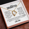 Daughter Proudest Moment, Forever Love Necklace, Gift For Daughter From Dad