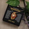 Daughter Your Journey In Life, Forever Love Necklace, Gift for Daughter from Dad