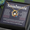 To My Soulmate - Feel My Love - Forever Love Necklace