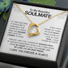 To My Beautiful Soulmate - Missing Piece - Forever Love Necklace