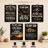 To My Son Metal Sign - Proud To Be Your Dad - Meaningful Gift From Dad