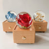 Flower Crystal Ball Night Light Bluetooth Music Box