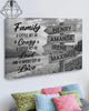 Personalized Names Premium Canvas, Family Crazy Loud Love, Gift For Parents