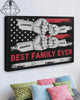 Personalized Names Premium Canvas, Best Family Ever, Gift For Parents