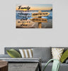 Ocean Sunset  - Custom Name Canvas Prints - Family Crazy Loud Love