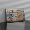 Ocean Sunset  - Custom Name Canvas Prints - Family Crazy Loud Love