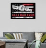 Personalized Names Premium Canvas, Best Dad Ever, Father's Day Gift For Dad