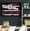 Personalized Names Premium Canvas, Best Dad Ever, Father's Day Gift For Dad