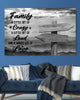 Mountain Range Customized Names Premium Canvas - Family Crazy Loud Love