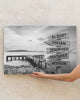 Dock Pier Sea Personalized Multi-Names Canvas, Anniversary Family Gift