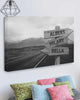 Country Road Multi-Names Family Premium Canvas