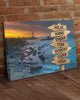 Lighthouse Sunset Color Personalized Multi-Names Canvas