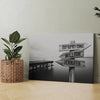 Personalized Name & Date Couple - Ocean Dock Premium Canvas - Anniversary Gift