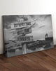 Beach Sunset Couple Name & Date Canvas Wall Art