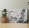 Personalized Canvas Print - Family A Whole Lot Of Love