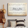 Song Lyrics On Canvas Custom Wall Art Vintage