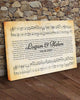 Song Lyrics On Canvas Custom Wall Art Vintage