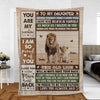 Personalized Blanket Daughter This Old Lion - Christmas Gift Idea For Daughter From Dad