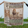 Personalized Blanket Daughter This Old Lion - Christmas Gift Idea For Daughter From Dad