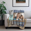 Personalized Fleece Blanket - Custom Photo I Married You - Gift For Couples