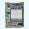 Personalized Fleece Blanket - Custom Photo I Married You - Gift For Couples