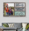 Family Where Life Begins And Love Never Ends - Personalized Canvas