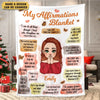 Christian Girl My Affirmations Personalized Blanket - Christmas Gift For Daughter, Friends, Soulmate