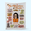 Christian Girl My Affirmations Personalized Blanket - Christmas Gift For Daughter, Friends, Soulmate