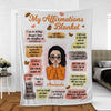 Christian Girl My Affirmations Personalized Blanket - Christmas Gift For Daughter, Friends, Soulmate