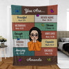 Personalized Blanket - You Are Beautiful - Christmas Gift Idea For Daughter, Wife, Friends