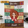 Personalized Blanket - You Are Beautiful - Christmas Gift Idea For Daughter, Wife, Friends