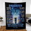 Daughter & Son Blanket - This Old Lion - Christmas Gift Idea For Children From Dad