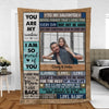 Personalized Upload Photo Blanket - Daughter Laugh Love Live - Christmas Gift Idea