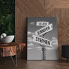 Intersection of Love - Personalized Anniversary Couple Canvas