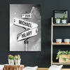 Couple Street Sign Personalized Name & Date Canvas - Wedding Gift - Anniversary Gift Idea