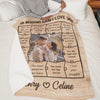 12 Reasons Why I Love You - Personalized Blanket For Couples - Valentine's Day Gift