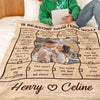 12 Reasons Why I Love You - Personalized Blanket For Couples - Valentine's Day Gift