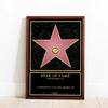 Personalized Custom Wooden Framed Poster - Star Of Fame, Best Mom, Best Dad Of The Year - Mother's Day, Father's Day Gift