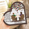 My Favorite Place In All The World - Gift For Couples - Personalized 2-Layered Wooden Plaque With Stand