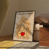 Wooden Bear Family Puzzle on Framed Poster - Custom Family Name