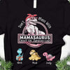 Personalized Mom T-Shirt Hoodie - Don't Mess With Mamasaurus