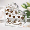 Personalized Acrylic Heart Plaque - Best Grandma Mother's Day Gift