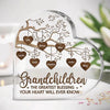 Personalized Acrylic Heart Plaque - Best Grandma Mother's Day Gift