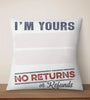 Personalized Pillow - No Returns Or Refunds Grandkids - Funny Gift For Dad, Mom, Grandma, Grandpa