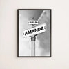 Personalized Family Name & Date Premium Framed Canvas - Vintage Street Sign Wall Art