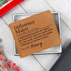 Personalized Engraved Wallet - Difference Maker - Perfect Gift for Dad, Appreciation, Leader, Friends