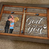 God Gave Me You Kissing Couple Gift - Personalized Poster