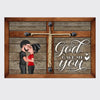 God Gave Me You Kissing Couple Gift - Personalized Poster